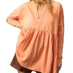 Pilcro Anthropologie Long Sleeve babydoll top